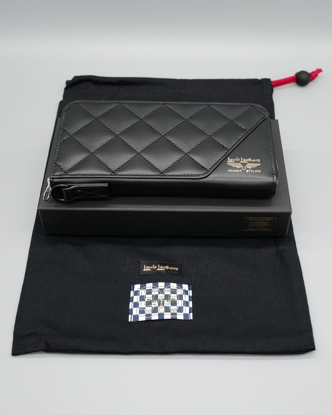 Lewis Leathers x PORTER  LONG WALLET  (商品代金に送料880円含む）