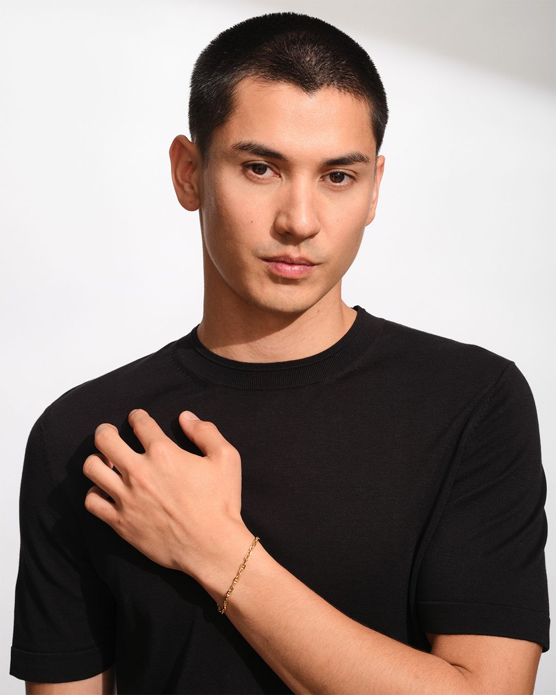 Cable Bracelet Gold  6.5Inch / ケーブル ブレスレット ゴールド