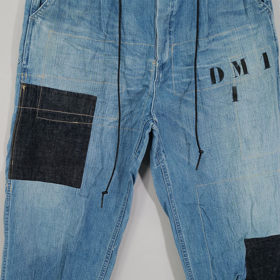 【Last1 XL】 DM1-1 Denim Cargo [CUSTOMISED] Light Indigo
