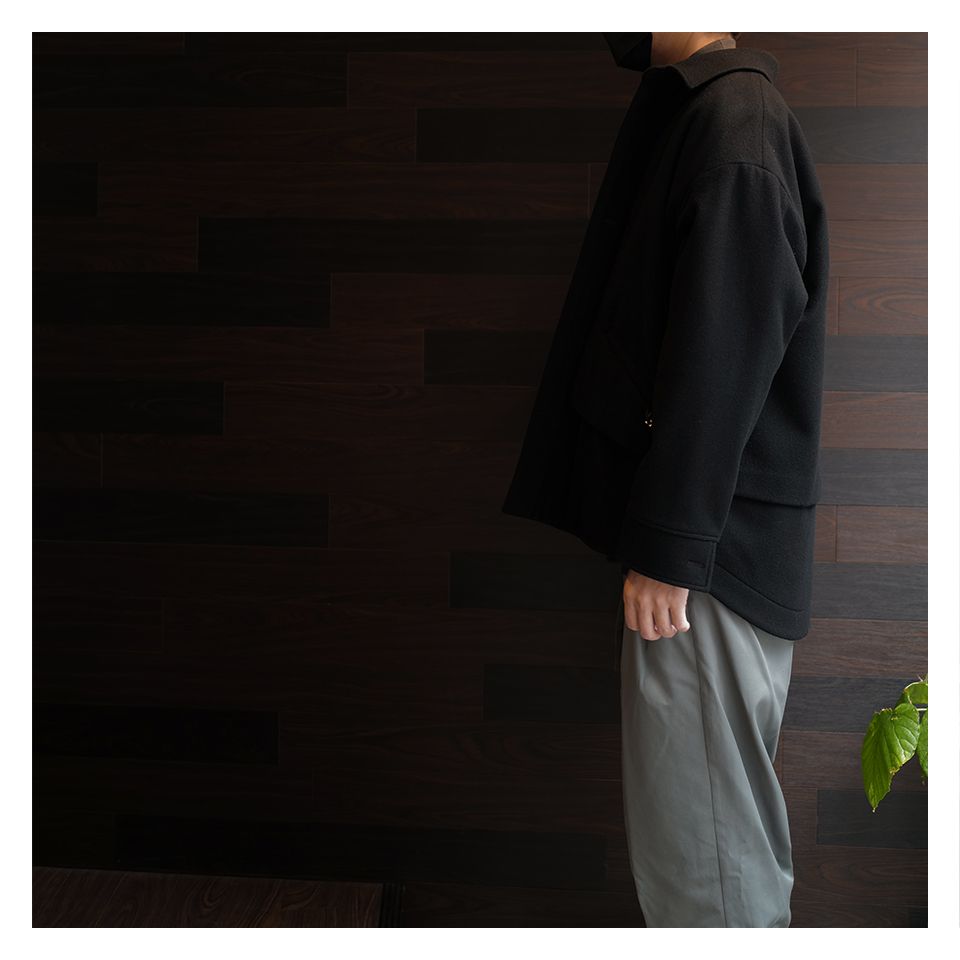 CULLNIのアウターを使ったレイヤースタイル