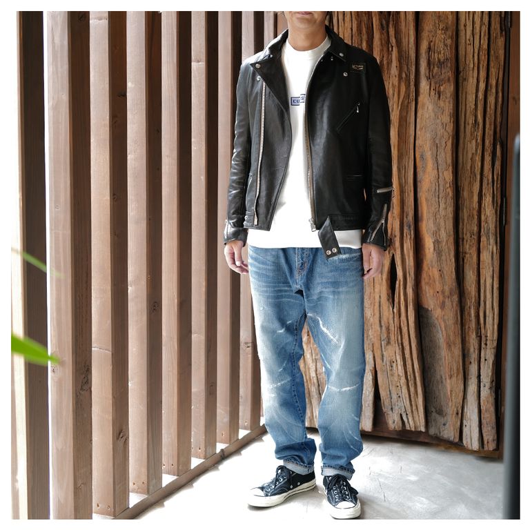 FRAGMENT × SEQUEL LEATHER JACKT BLACK 揃い XL