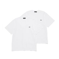 GX-A25-TT-01  2PIECE PACK T-SHIRT   WHITE