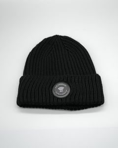 ACC KNIT CAP IN EF WOOL BLACK .