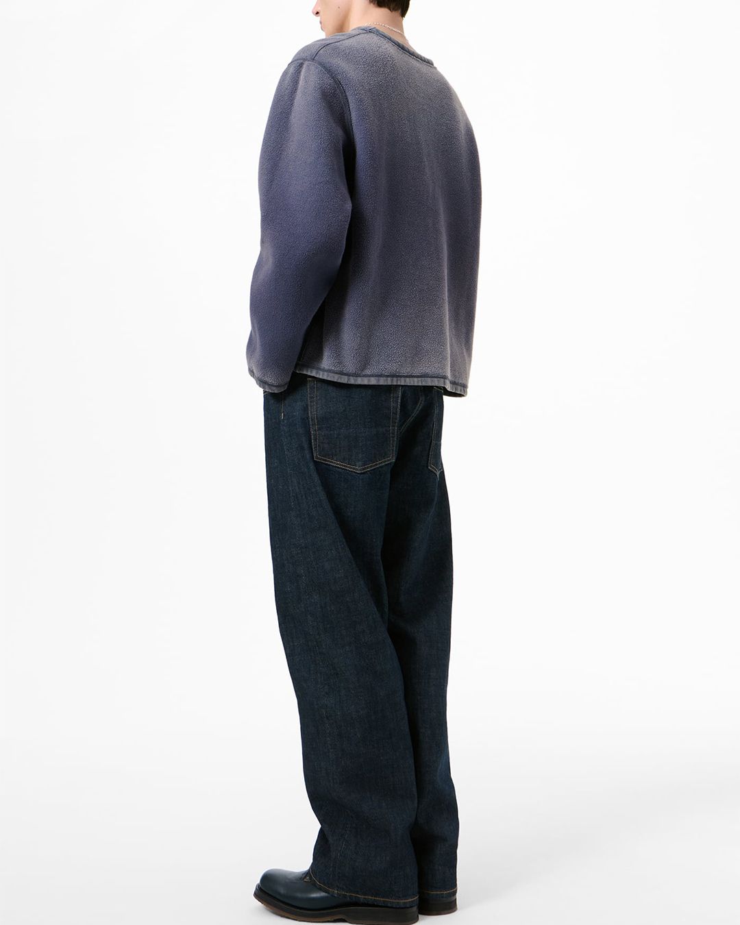 DOUBLE LOCK U NECK  Grape Alloy Star Fleece