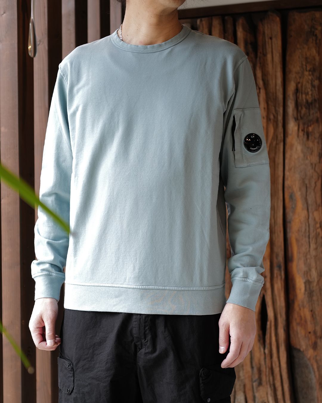 LIGHT FLEECE CREWNECK SWEATSHIRT SilverBlue