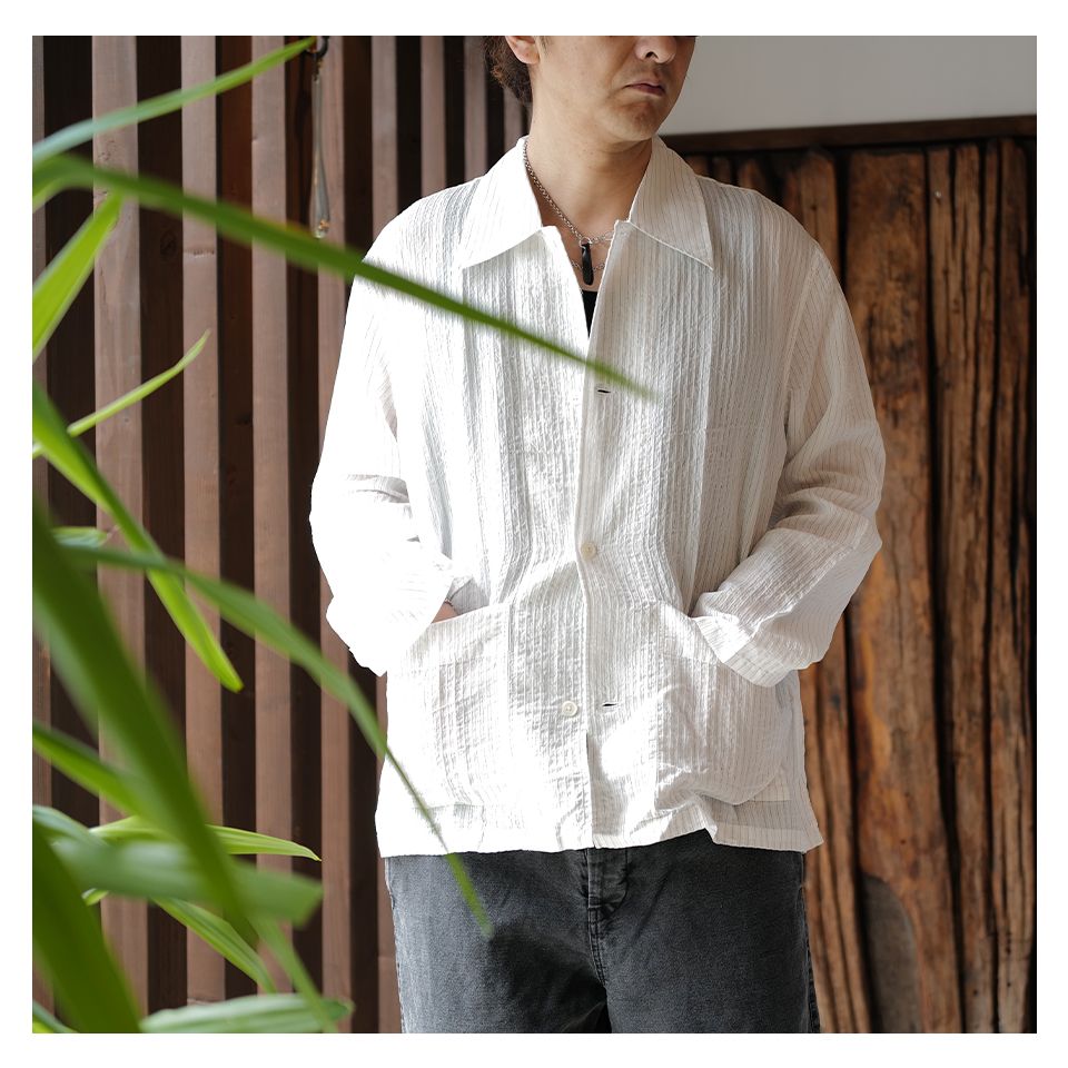 HAVEN JACKET   Baws Stripe Holiday Viscose