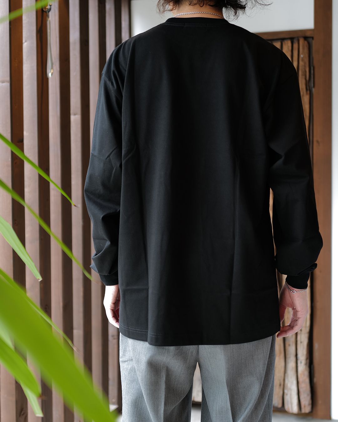 GX-A26-LT-03   LONG SLEEVE T-SHIRT   BLACK