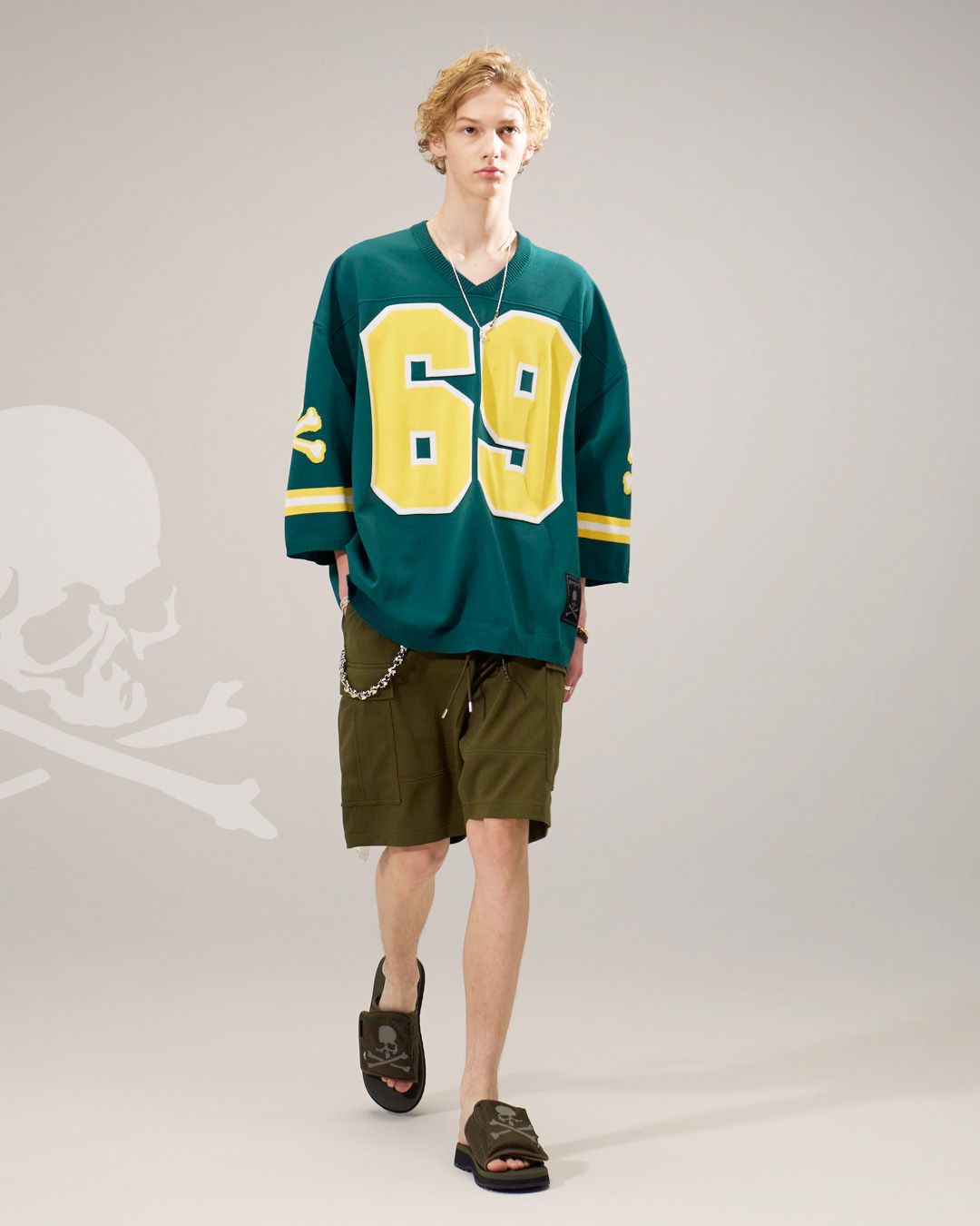 【mastermind JAPAN】 JERSEY CARGO SHORTS  Olive