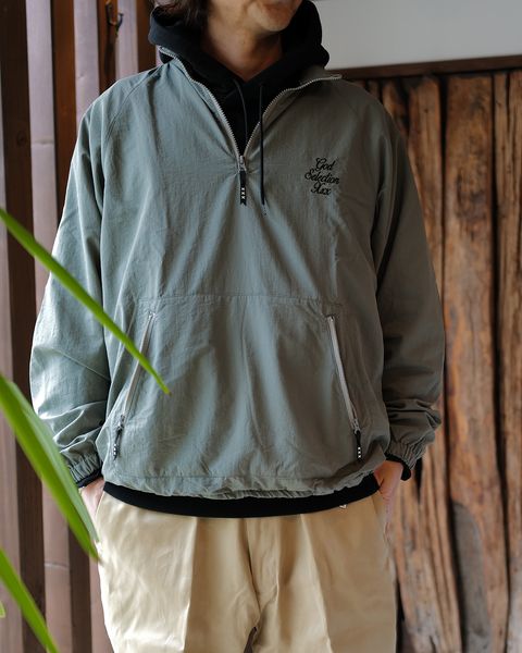 GODSELECTIONXXX - HALF ZIP JACKET OLIVE-