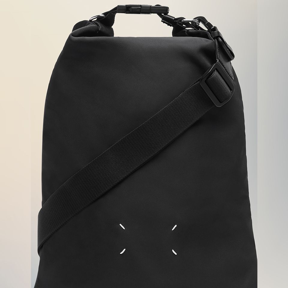 「High tech」ロールアップ バックパック / Black
