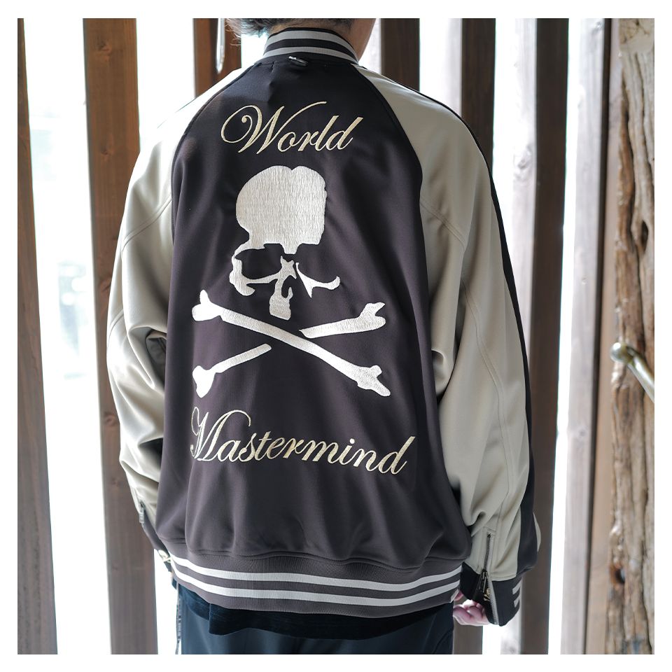 【MASTERMIND WORLD】 SOUVENIR TRACK JACKET  BROWN x MOCHA