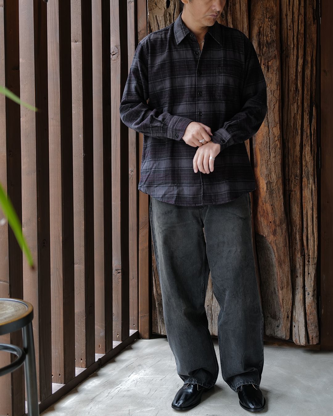 ABOVE SHIRT  Faded Nocturne Check Flannel