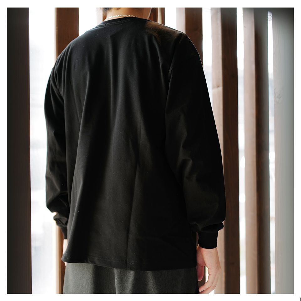 GX-A24-LT-07  LONG SLEEVE T-SHIRT   BLACK
