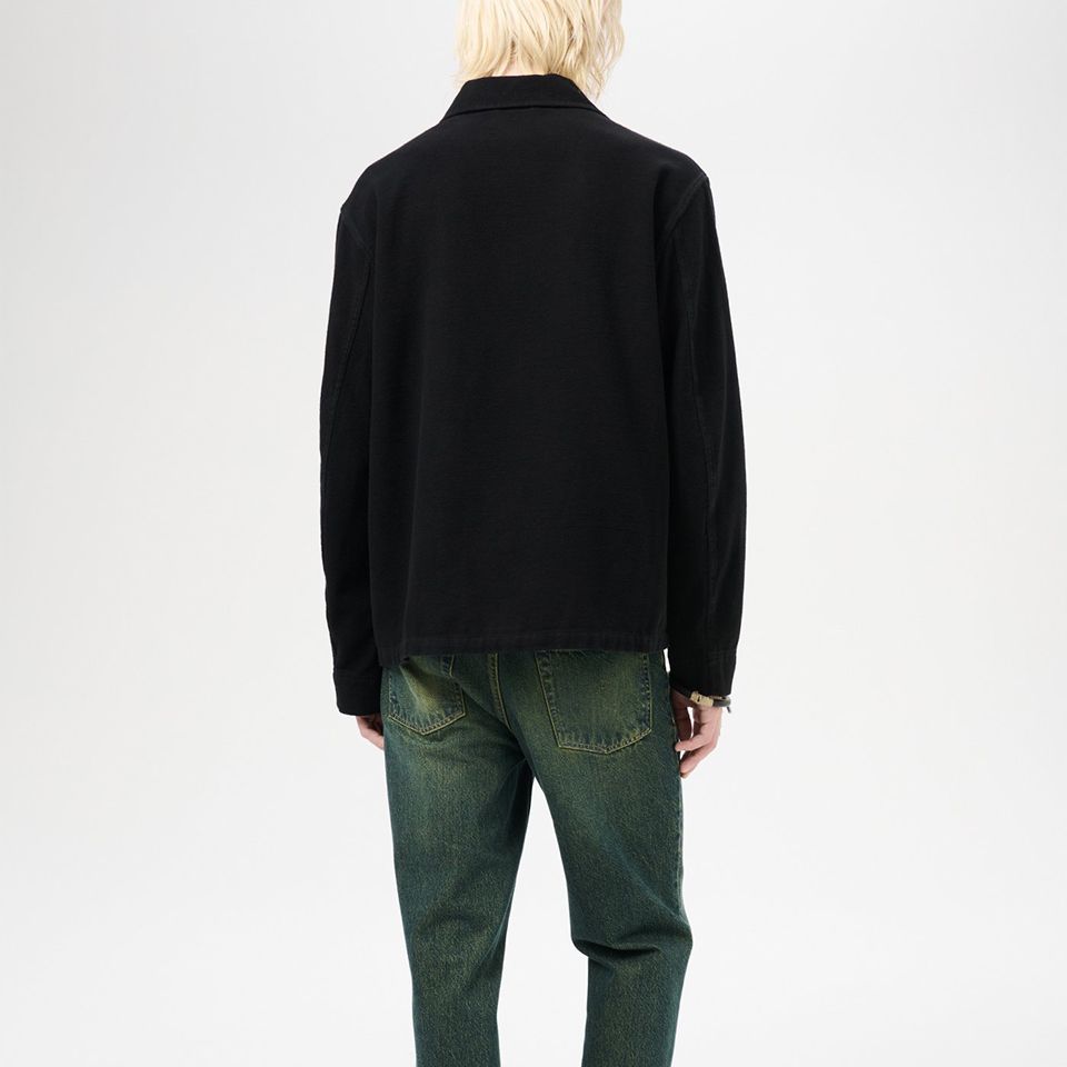 OUR LEGACY - EVENING COACH JACKET Black Brushed Cotton | River