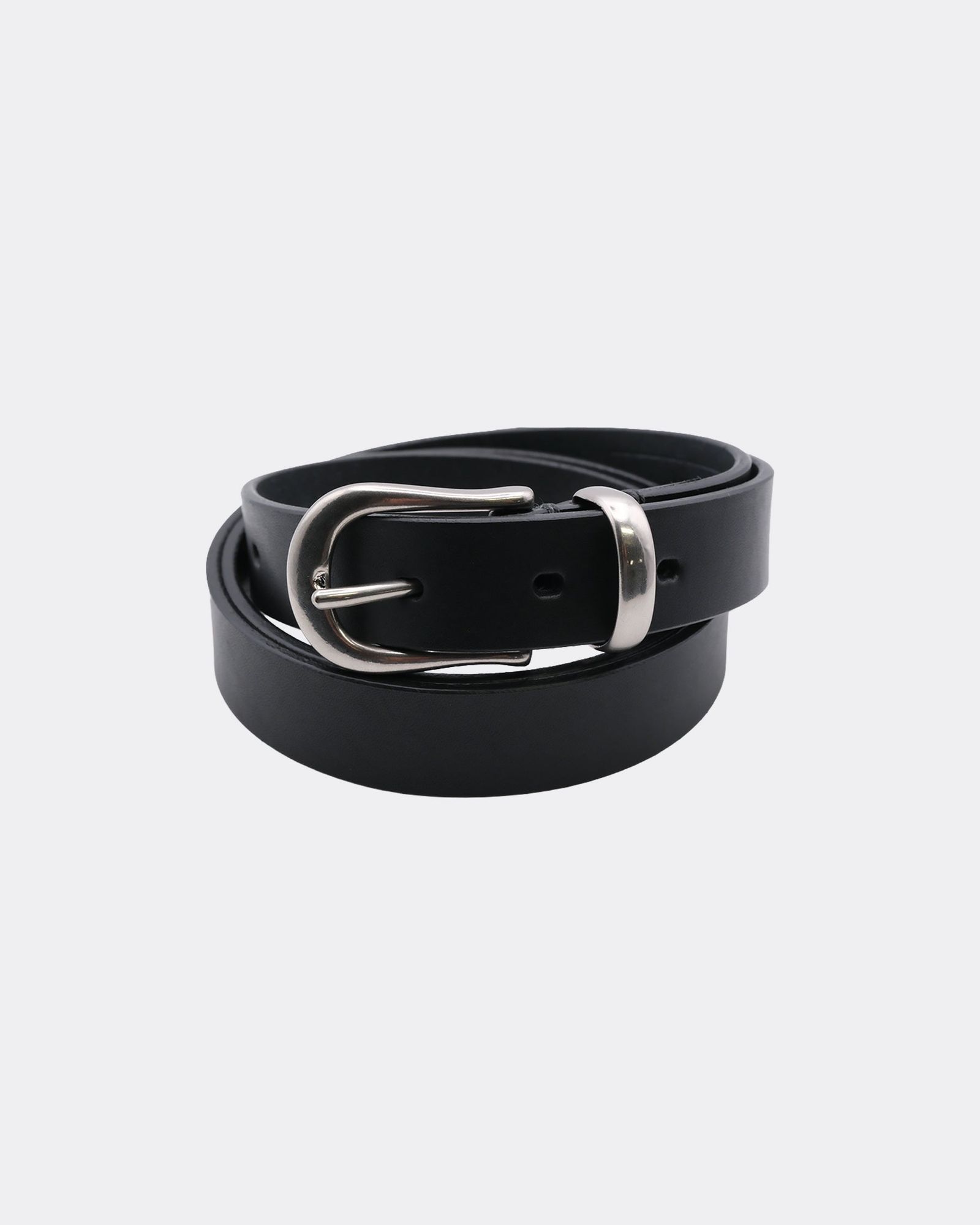 Leather Long Western Belt Belt BLACK