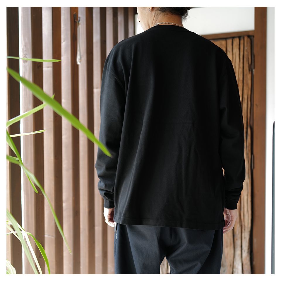 Heavy weight Loose Fit L/S T-SH Black