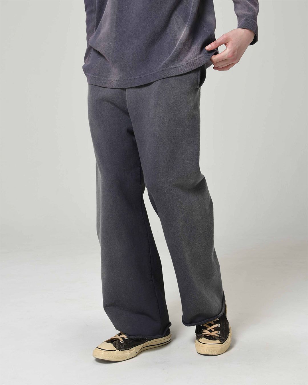 BWU-WSPE / WEATHERED SWEAT PANTS - EGGPLANT