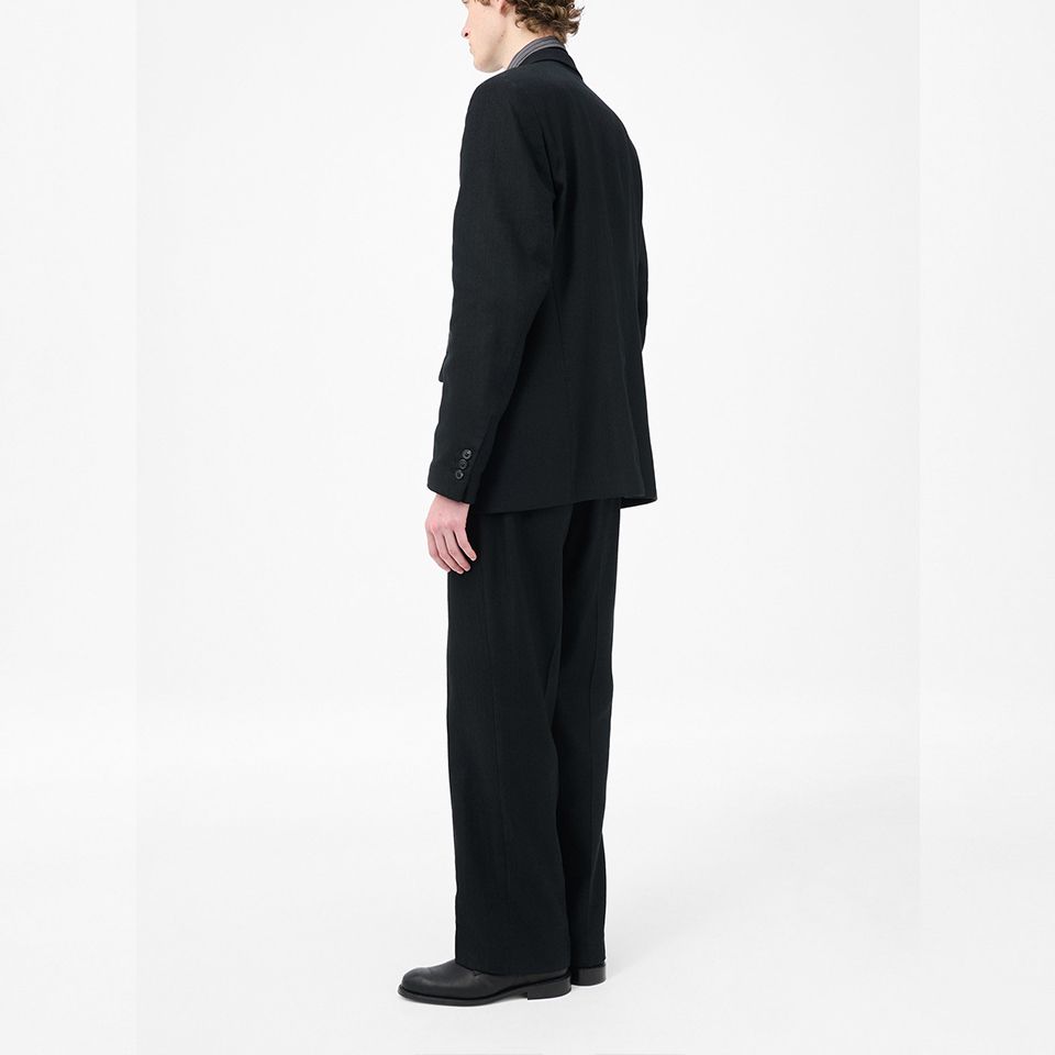 CEREMONY BLAZER   Coal Black Link Stripe Weave
