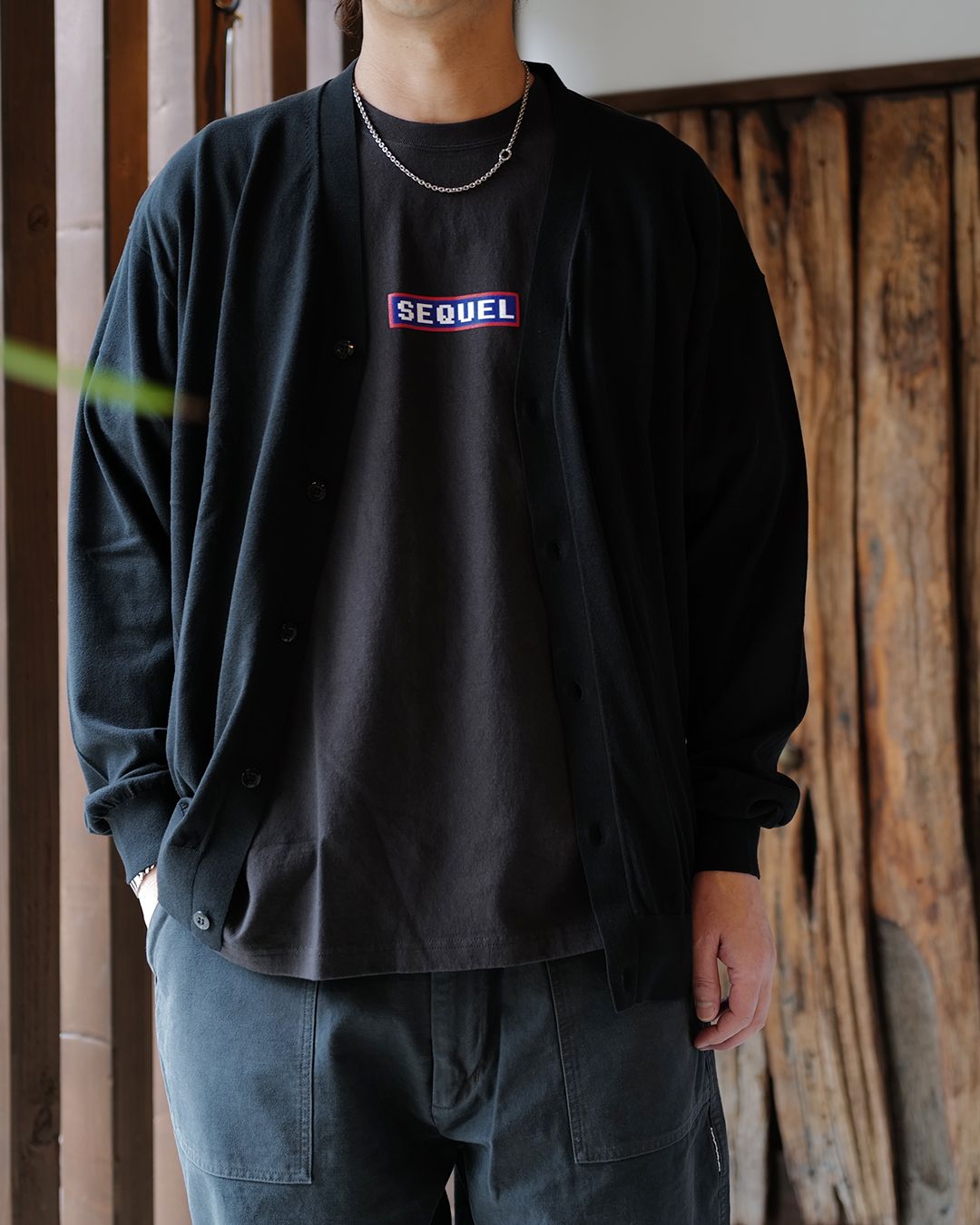 KNIT CARDIGAN [BLACK]