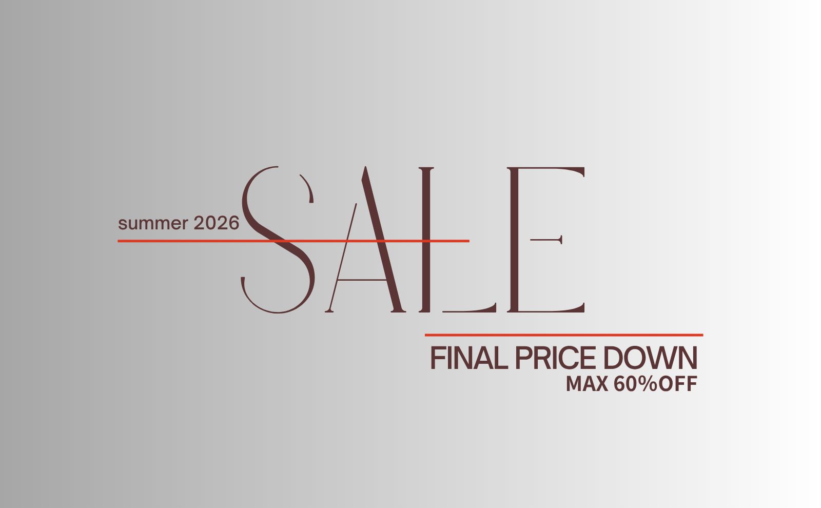 SUMMER SALE FINAL PRICE DOWN