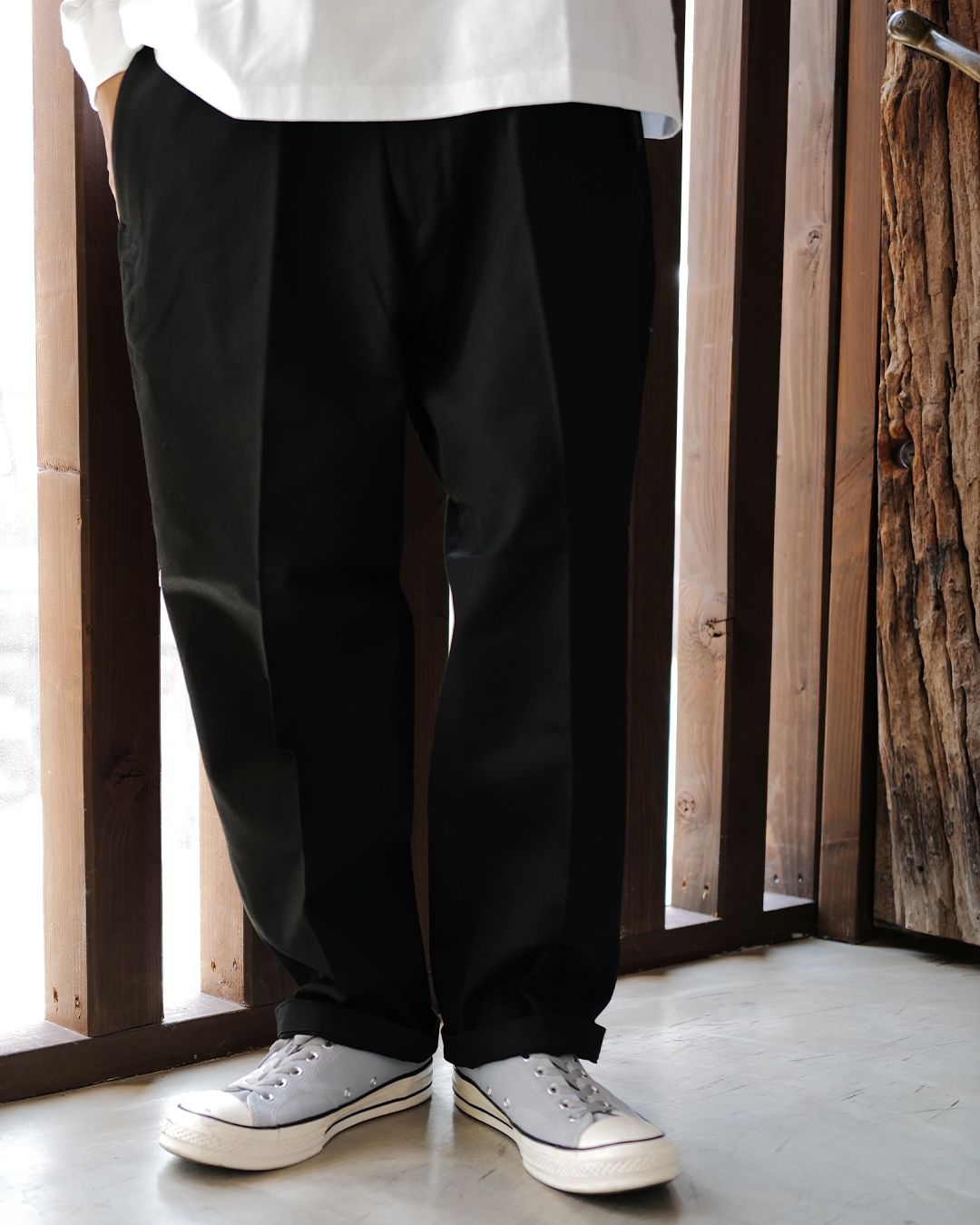 CHINO PANTS (TYPE-XF)  [BLACK]