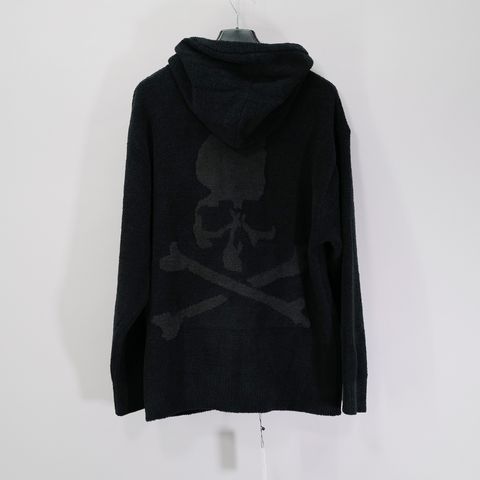 【MASTERMIND WORLD】 LOUNGE FULL-ZIP HOODIE BLACK x CHARCOAL