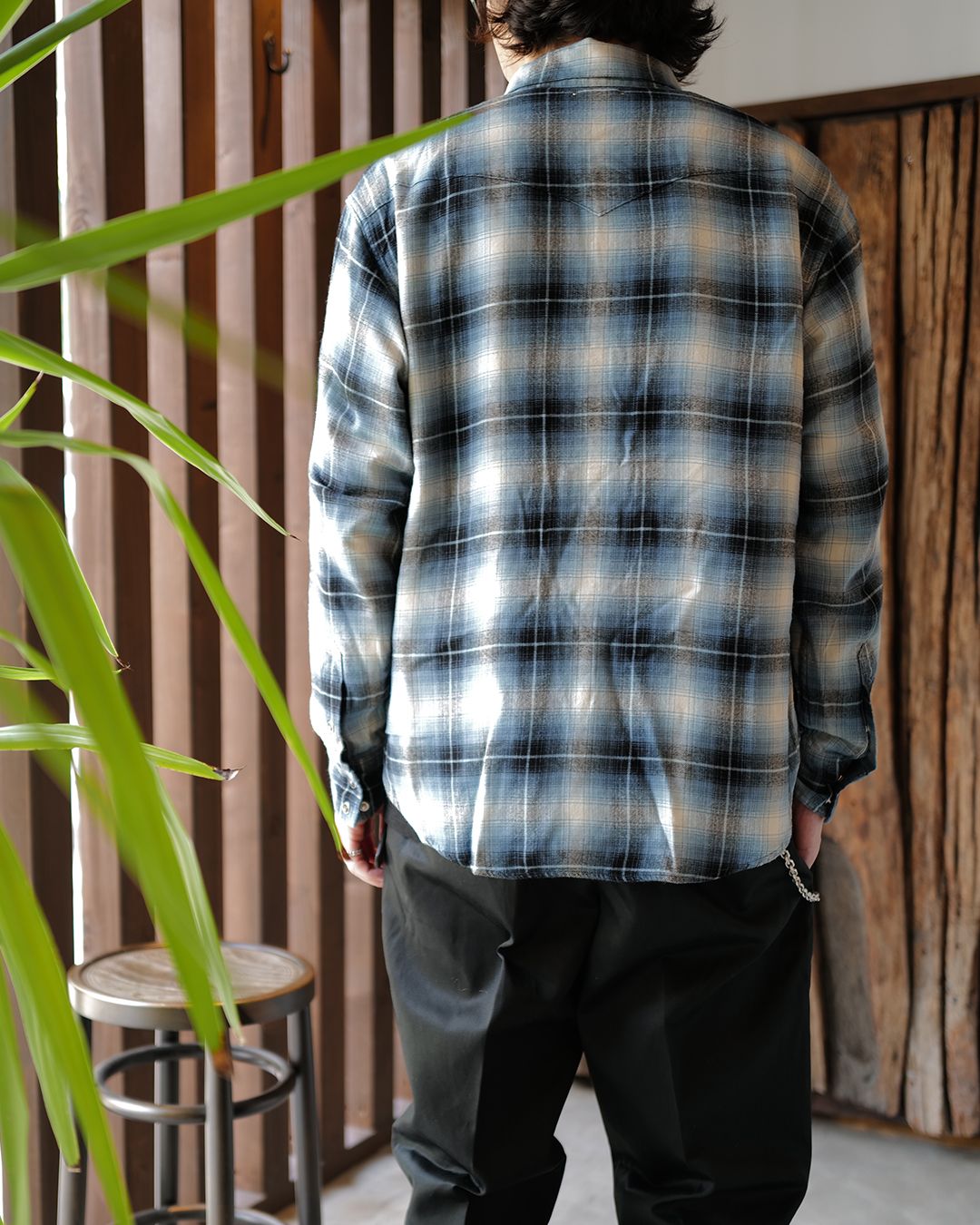 R.Flannel Ombre Western Shirt BPT