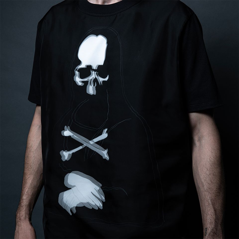 xTRIPPY ART  TEE MONALIZA  Black