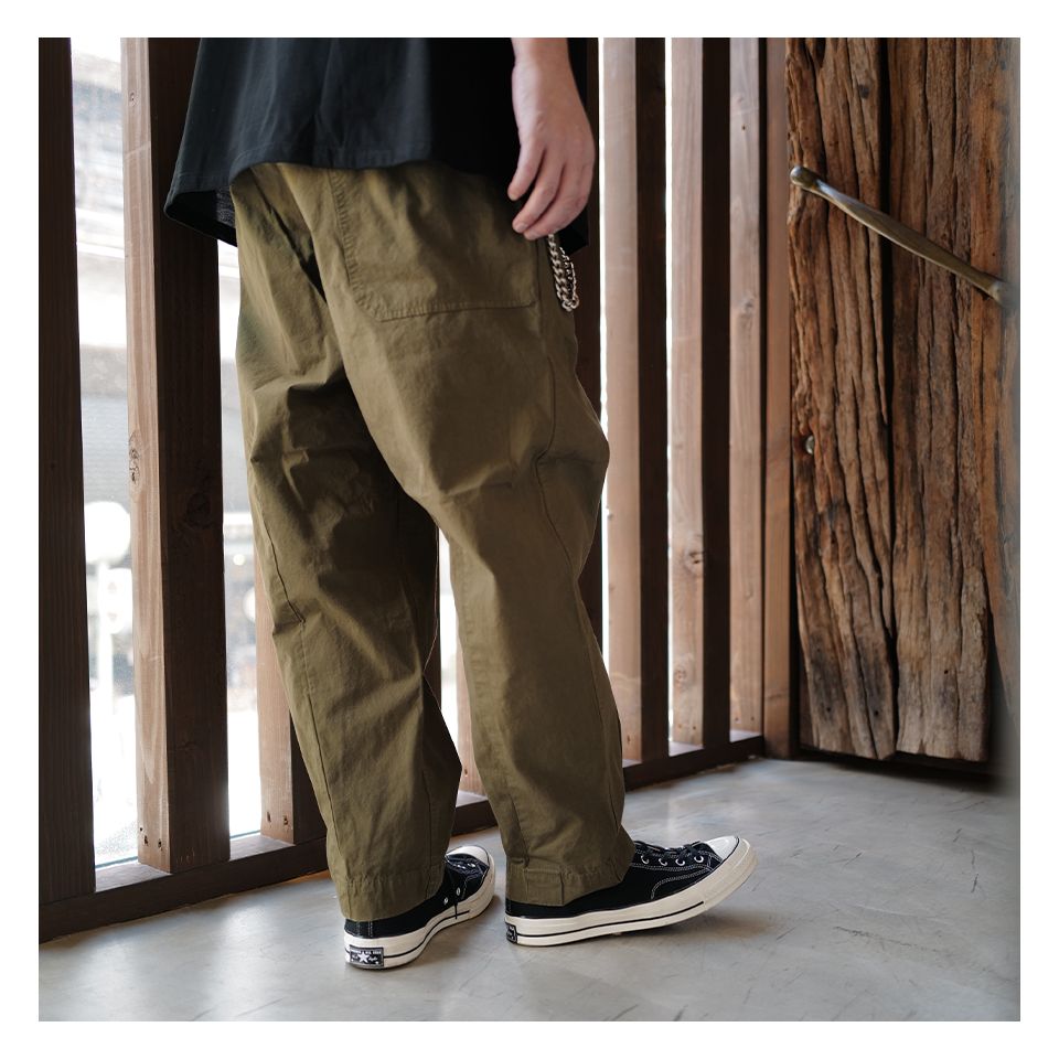 APPLIED ART FORMS - 【LAST1 M】JAPANESE CARGO MILITARY GREEN . | River