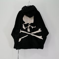 Last1 L 【mastermindJAPAN】 HOODED FAUX FUR JACKET  BLACK