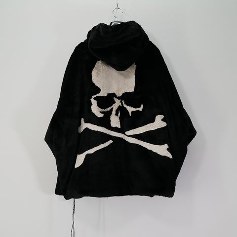 Last1 L 【mastermindJAPAN】 HOODED FAUX FUR JACKET  BLACK
