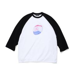 GX-A25-RT-01   RAGLAN SLEEVE T-SHIRT   WHITE
