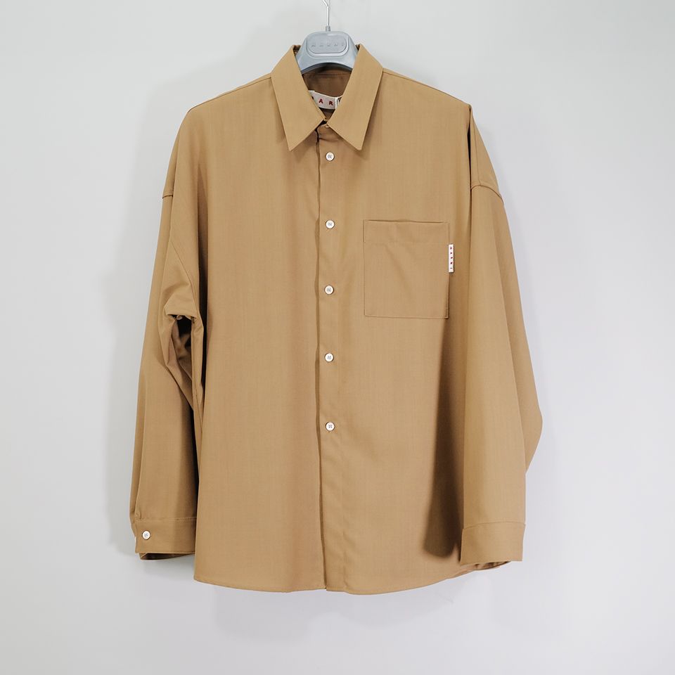 MARNI - TROPICAL WOOL SHIRT Beige | River