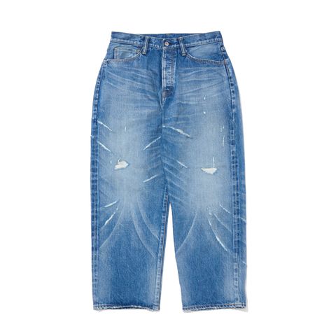 SQ-25SS-PT-06  x FRAGMENT DAMAGE DENIM PANTS  INDIGO