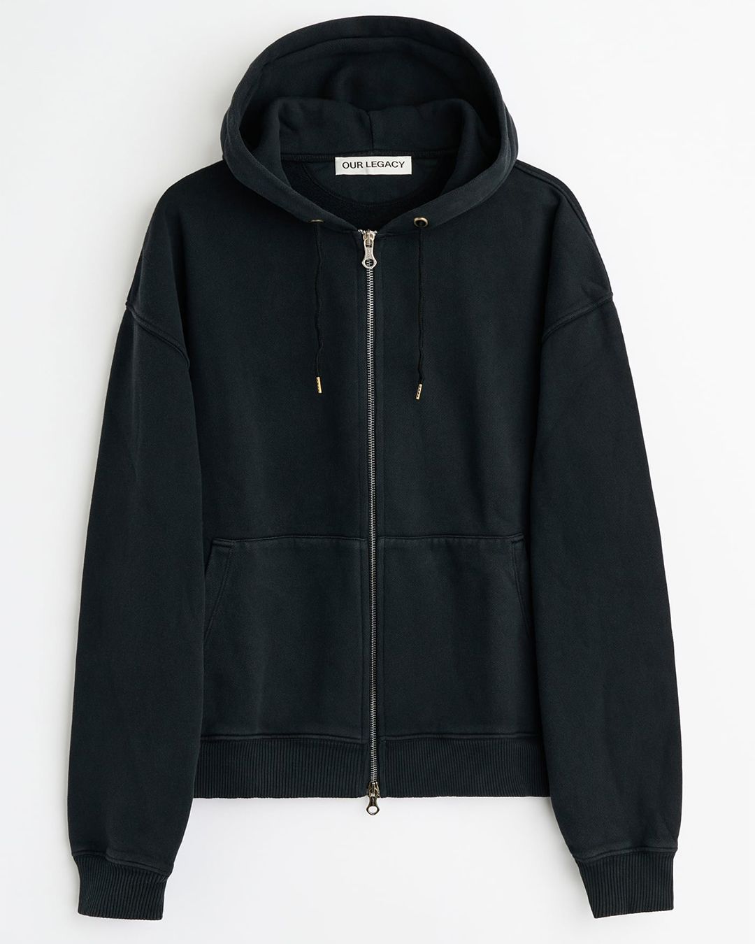 RASCAL HOOD  Washed Black Star Fleece