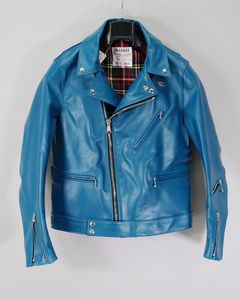 Cyclone -サイクロン- 【Slim-Fit】   (ホースレザー / 裏地:タータンチェック/) VintageTurquoise