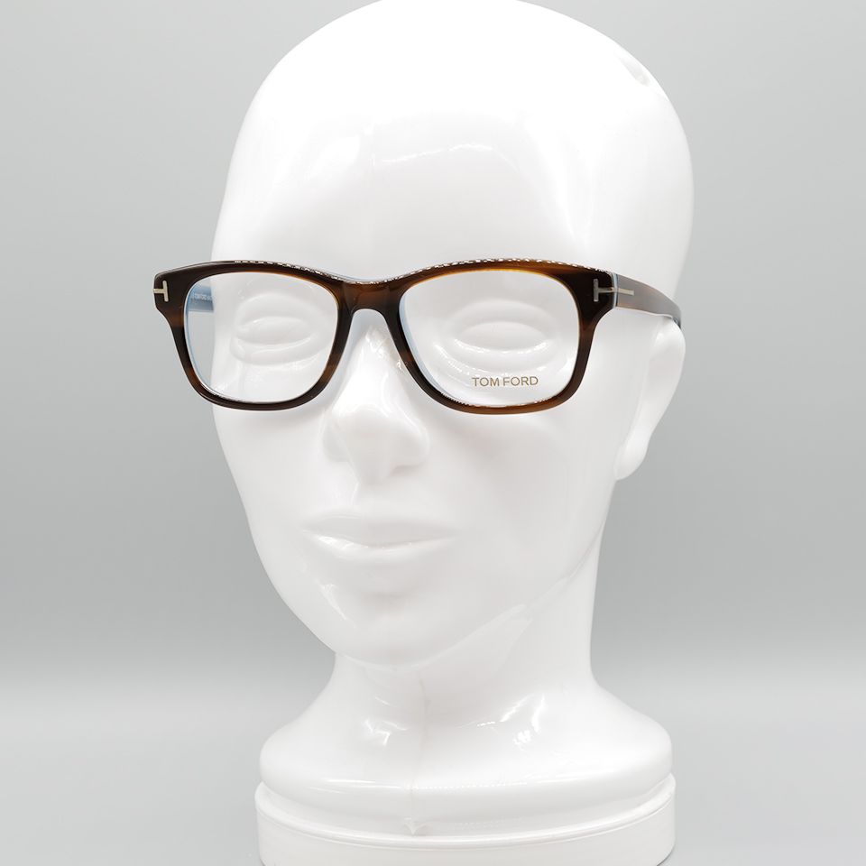 TOM FORD EYEWEAR - FT5147-52056 / メガネ フレーム /グローバルフィット / ユニセックス /  ブラウンxブルーフレーム | River