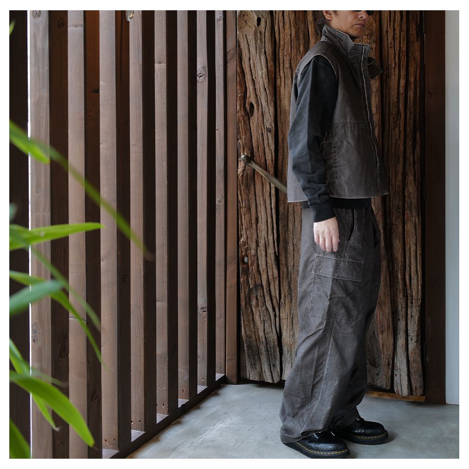 FIRM VEST  Brown Wash Out Nylon