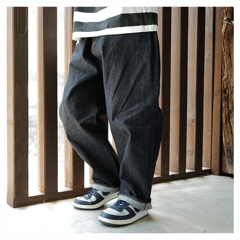SEQUEL - SQ-23AW-PT-02 FRAGMENT x SEQUEL RIGID DENIM PANTS INDIGO 