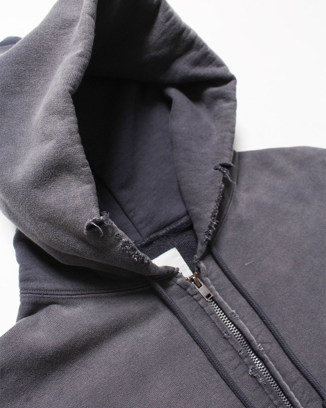 BWU-WZH / WEATHERED ZIP HOODIE - EGGPLANT