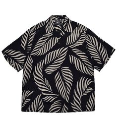 【Last1 S】 WACKO MARIA / MINEDENIM Leaf Motif Hawaiian Shirt