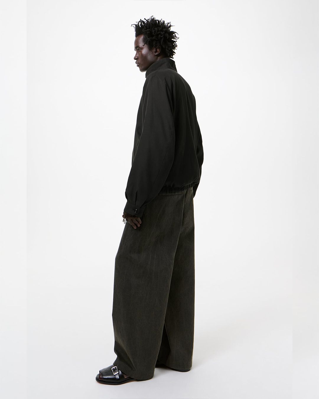 CASINO JACKET  Still Black Calm Cupro Cotton