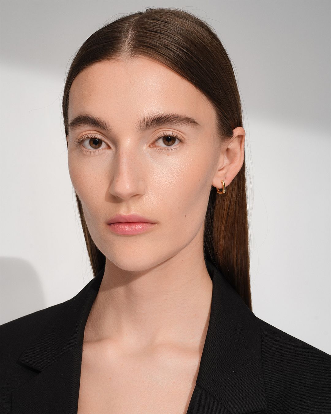 Frame Hoops Small Gold ピアス