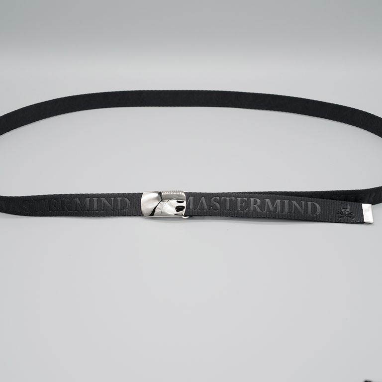 mastermind JAPAN - 【MASTERMIND WORLD】 TAPE BELT BLACK | River 