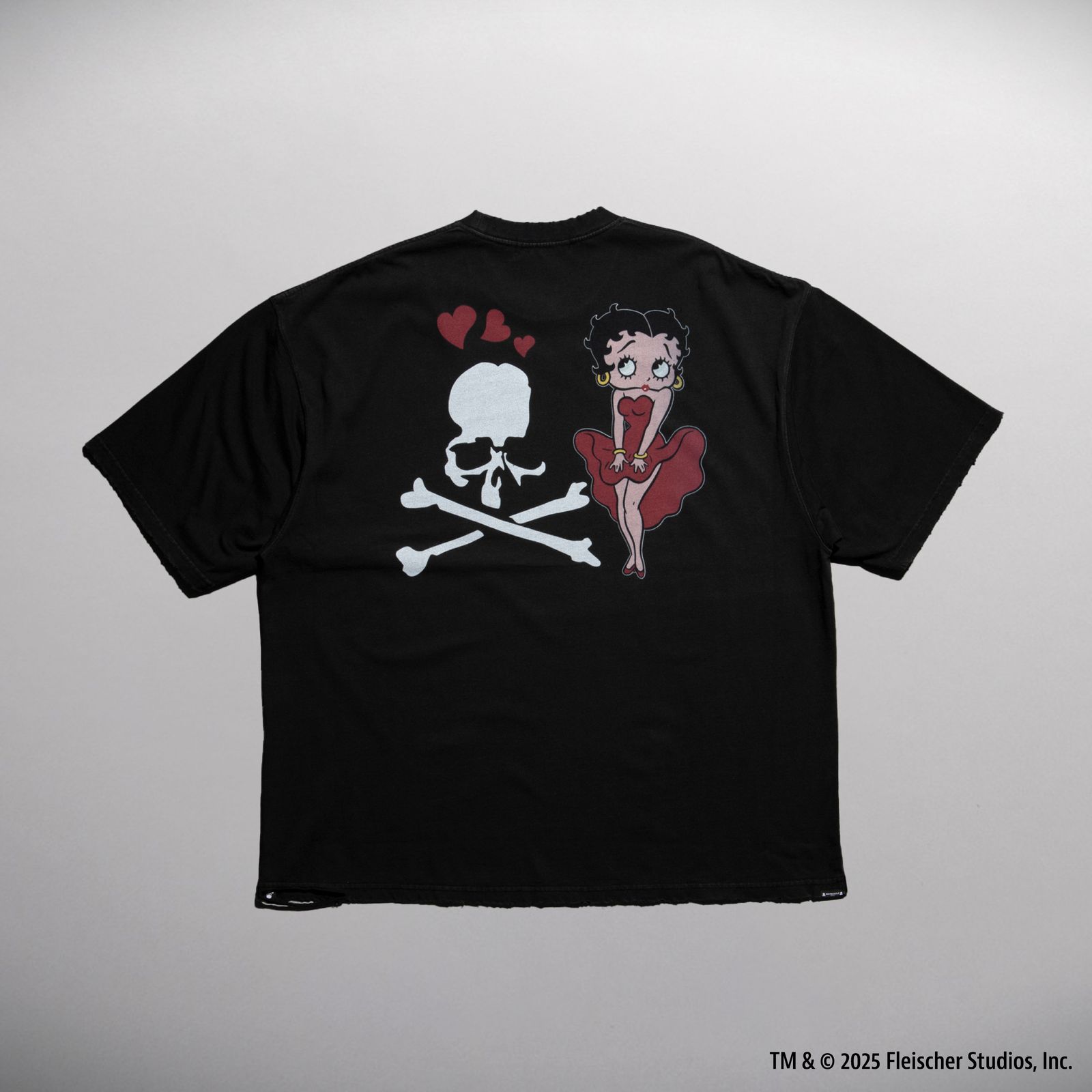 【MASTERMIND WORLD】 xBETTY BOOP S/S TEE ( DAMEGED ) MULTI COLOR <BOXY FIT>