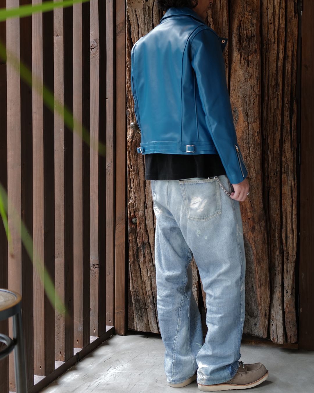 Lewis Leathers  ： Cyclone -サイクロン- 【Slim-Fit】  VintageTurquoise