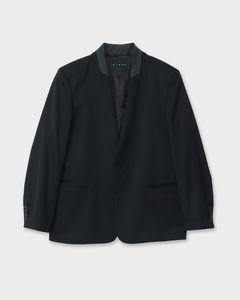 NO COLLAR JACKET Black