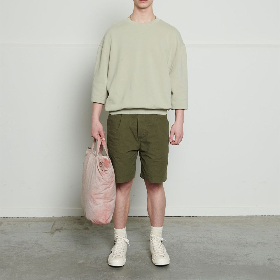 Last1SizeL  OVERSIZED CREWNECK SWEATER  【SOFT GREY】