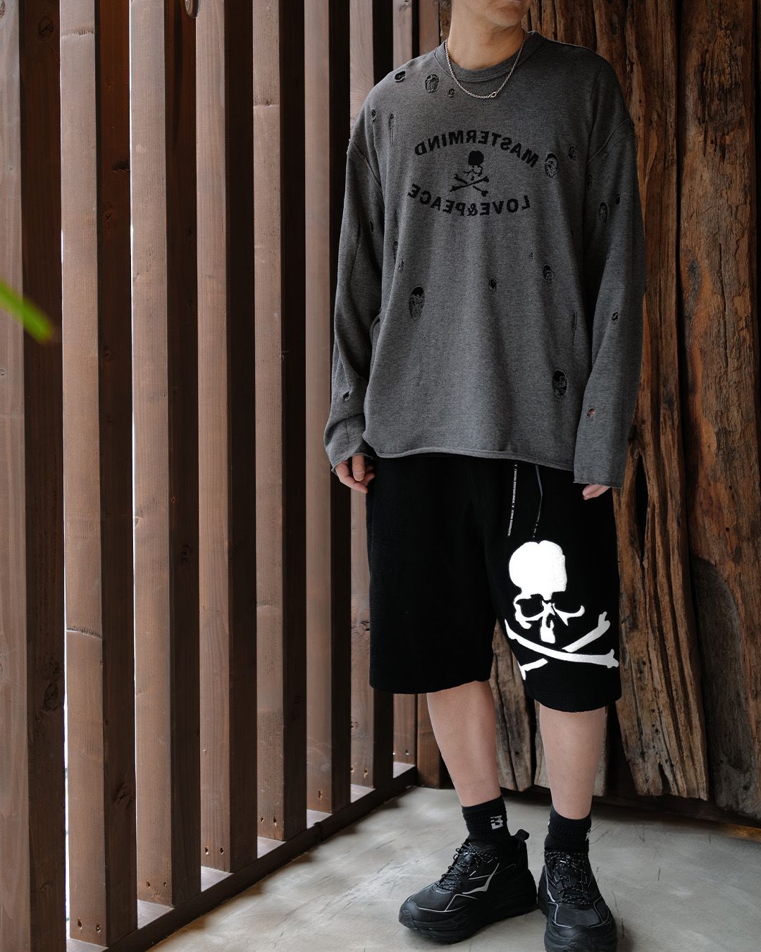 【MASTERMIND WORLD】 TERRY SHORTS  Black