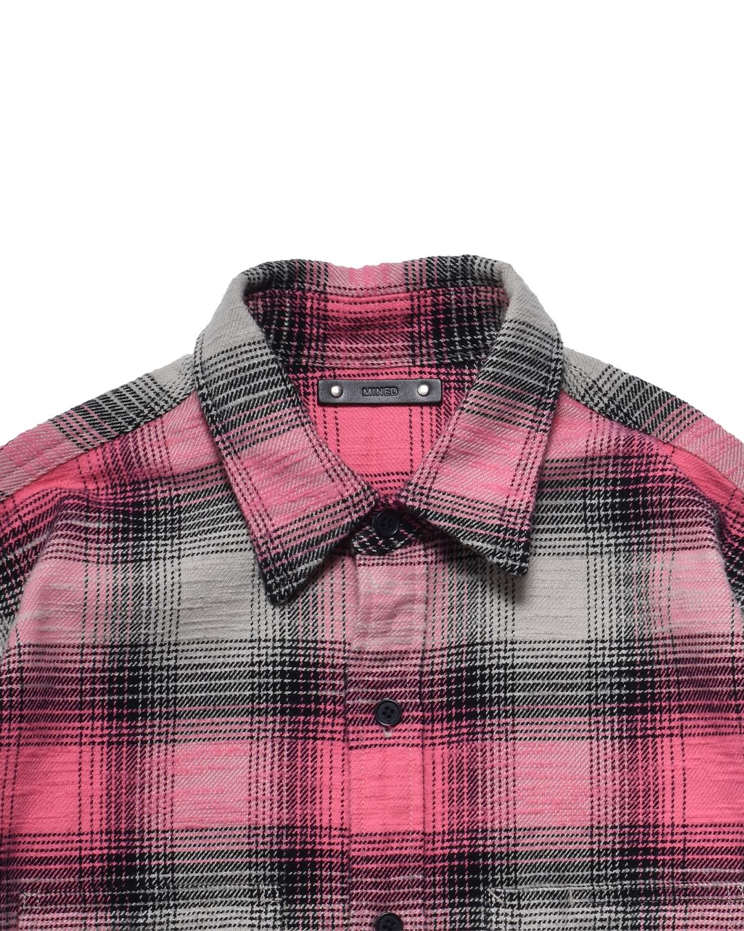 Heavy Cotton Flannel Ombre Work Shirt   PNK